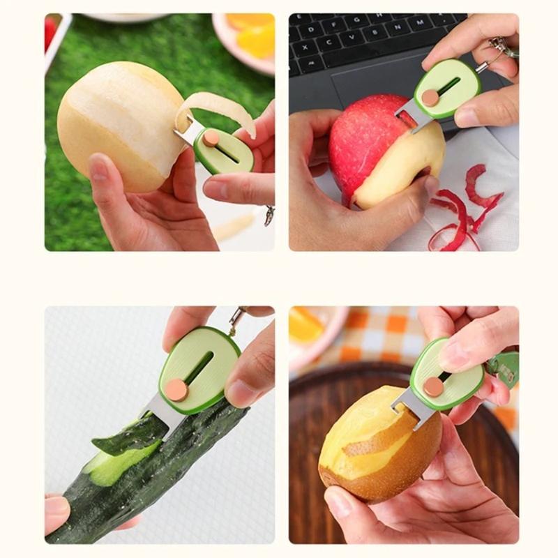 Product Introduction of New Peeling Tool Retractable Mini Peeler Multifunctional Durable Fruit Peeler Paring Portable Manual Peeler for Camping Picnics Outdoor Activities 16