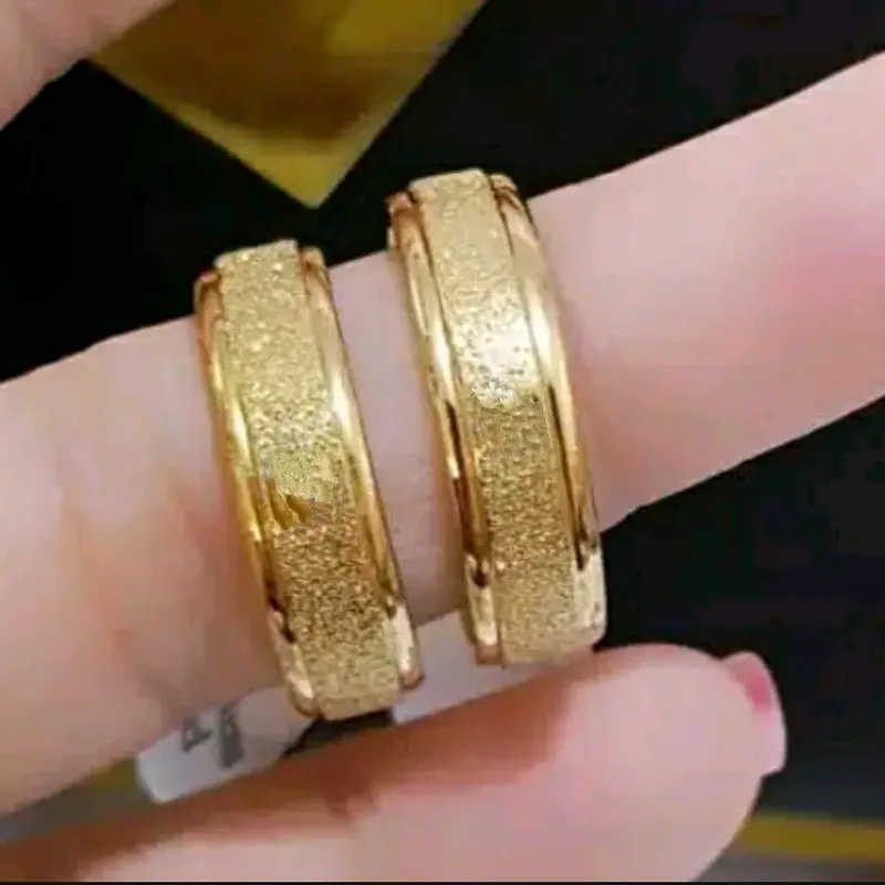 Cincin Pasir Terbuat dari koin anti luntur Anti karat,perhiasan berlapis emas 24 K gold perhiasan 0