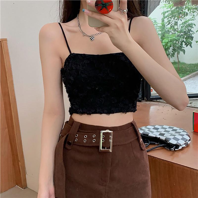 Áo Bra Nữ 2 Dây Hoa Hồng Mút Mỏng, Chất Ren Mềm Mịn HLBOUTIQUE 3653 Women Top Voi 5