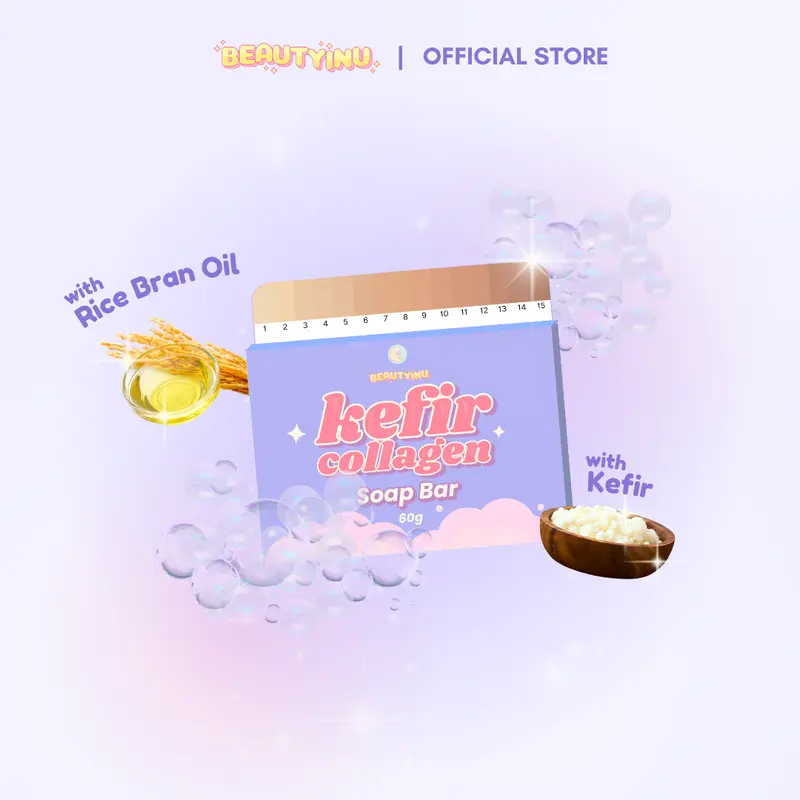 [KHUSUS LIVE] Paket Beautyinu Sabun Pemutih Badan Kefir Collagen isi 2 BPOM 2