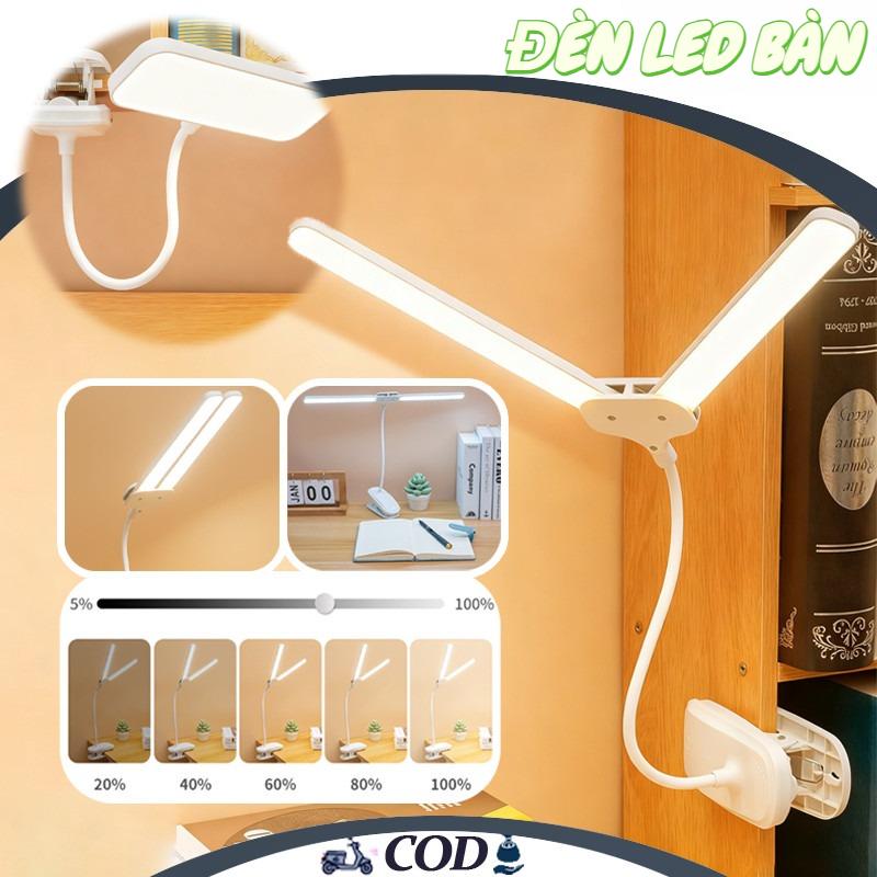 Đèn Học LED Để Bàn/Đầu Giường Chống Chói, Có Thể Sạc Lại - Hoàn Hảo Cho Sinh Viên Ký Túc Xá, Học Sinh & Làm Việc Đêm, Bảo Vệ Thị Lực Tối Ưu