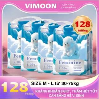 COMBO 4 GÓI (128 miếng) Băng Vệ Sinh Dạng Quần VIMOON (Mẫu mới) 1