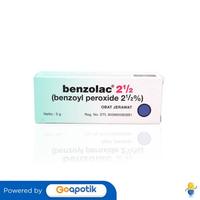 Gambar BENZOLAC 2.5% GEL ISI 5 GRAM TUBE dari Apotek Easy Care by GoApotik Kota Batam 1 Tokopedia