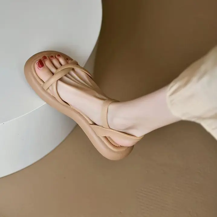 Flagship Gordon's new 2025 summer one foot lightweight super fairy explosive super soft pure desire Sen series women's sandals are fashionable and versatile