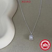 Gambar AGIAO Hadiah Ulang Tahun Hari Terobosan Untuk Wanita Kalung Liontin Perak Mutiara - Mutiara 6mm dari A.GIAO.ID Kab. Gresik 4 Tokopedia
