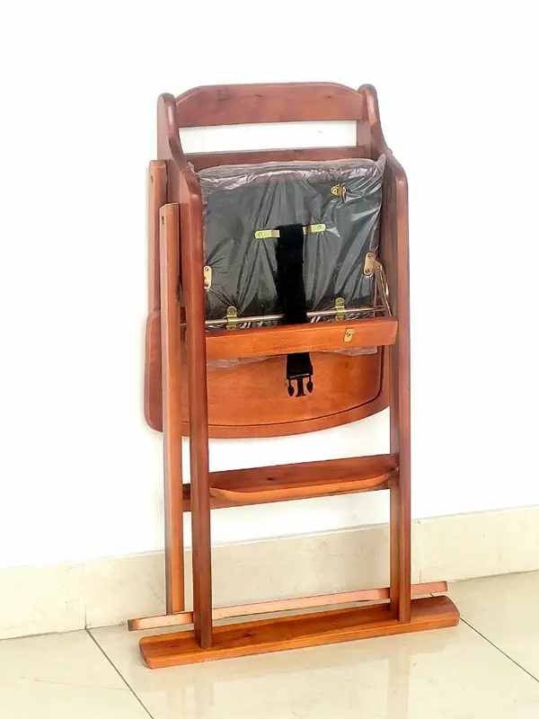Ghế Ăn Dặm Xếp Gọn Gàng Gỗ Cao Su Cho Bé (Nhiều Màu) - Hàng VN Xuất Khẩu 5