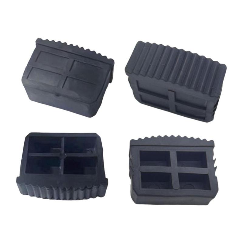 4x Telescoping Ladder Cap Feet Covers Replacement Convenient Protects Your Floor Wear Resistance Anti Skid Ladder Feet Pads 6