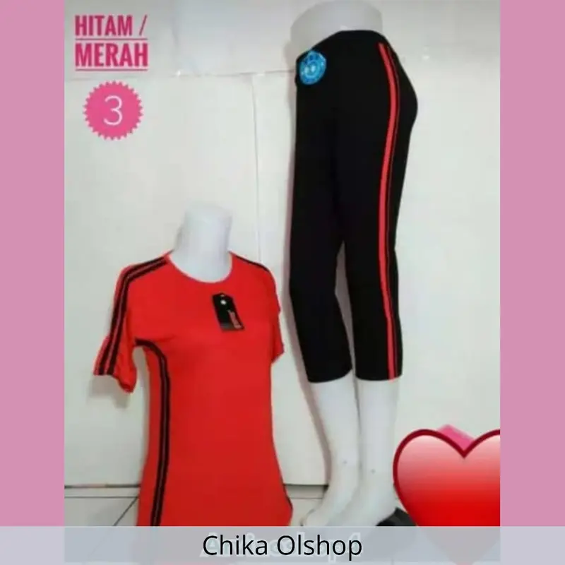 BEST SELLER -  Setelan Senam Aerobic Pendek Wanita / Setelan Olahraga Yoga Zumba Sepeda Gym Volly / Setelan Olahraga Pendek Wanita Terlaris Sport 3