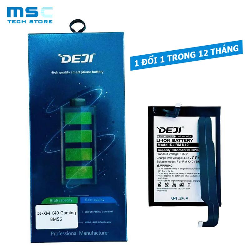 Pin Deji cho XiaoMi, Redmi Note - Pin chính hãng, bảo hành 12 tháng!!!