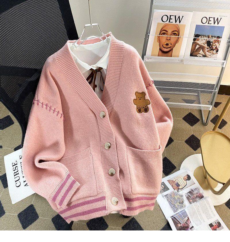 Product Introduction of Áo Cardigan Len, Quần Áo Nữ, Dáng Rộng Vừa Vặn, Phong Cách Nhẹ Nhàng, Áo Dệt Kim, Hàng Mới Về Đầu Xuân 2024 10