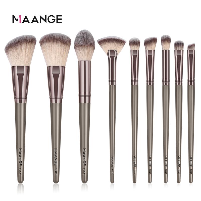 Bộ Cọ Trang Điểm MAANGE Chính Hãng 9 Cây Cao Cấp Bằng Siêu Mềm Mại Make Up Chuyên Nghiệp 51129 - Cosmetic Mỹ Phẩm Nữ Women Nữ Women Nữ Women Nữ Women