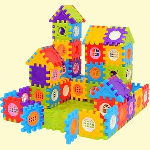 50/70/140/210 piezas Múltiples piezas de juego de bloques de construcción para niños pequeños y niños, casa de bloques de construcción entrelazados con ventanas,juego creativo y desarrollo cerebral de ladrillos de plástico , juguetes inteligentes para niñ