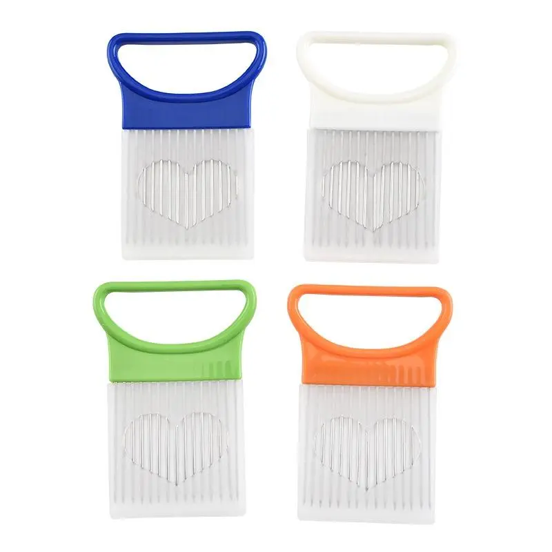 Onion Cutter, Portable Onion Slicer, 1 Count Stainless Steel Blade Vegetable Cutter, Kitchen Gadgets for Home Kitchen, Restaurant & Camping, Utensils 5