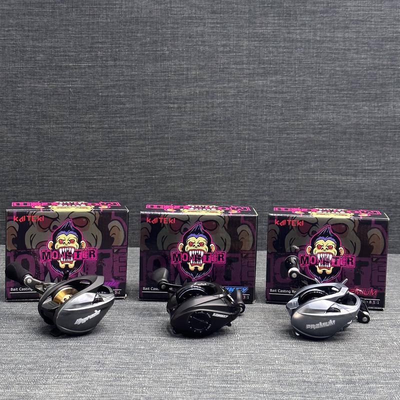 [LK HOA] MÁY CÂU LURE NGANG MONTER - 3 PHIÊN BẢN LOWKEY- UPGRADE- PREMIUM Đi Câu Câu Cá Fishing Bắt Cá