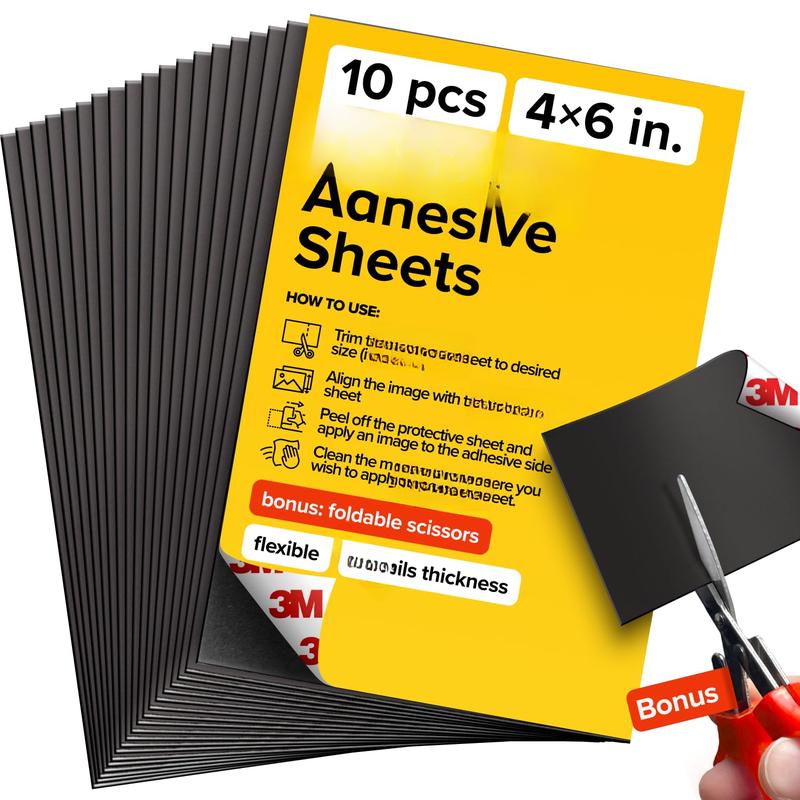 ic Sheets with Adhesive Backing - 4x6 10 Pack Adhesive Sheets for ic ...