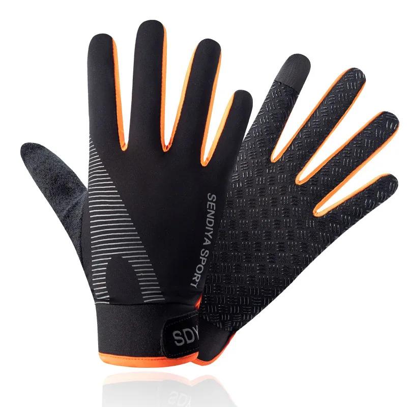 Thin Gloves Ice Silk Summer Sun Protection Breathable Exercise Cycling Women Driving Fishing Non-Slip Touch Screen Men Gloves 0