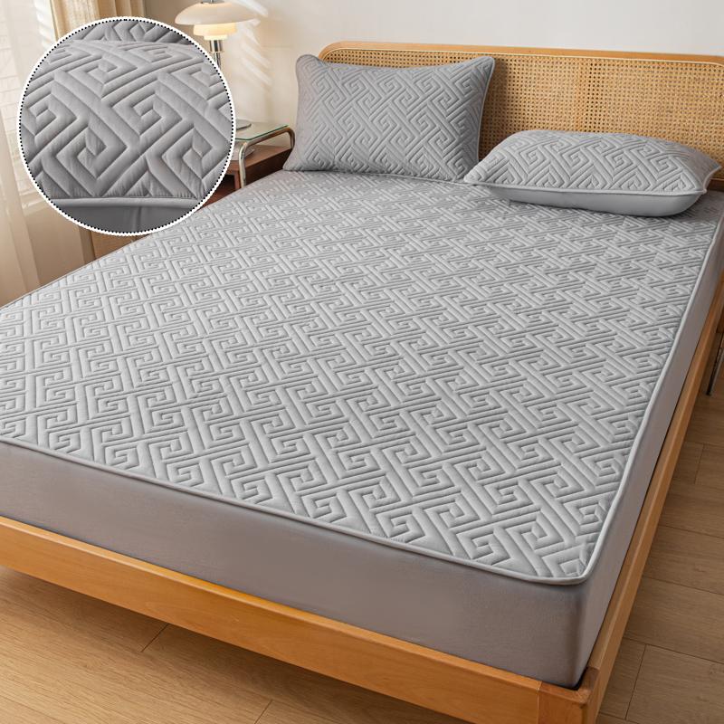 Product Introduction of Waterproof Jacquard Mattress Cover Pad Protector Breathable Durable Fitted Sheet Latex Mat Double Thicken Bed Cover180/220x200cm 22