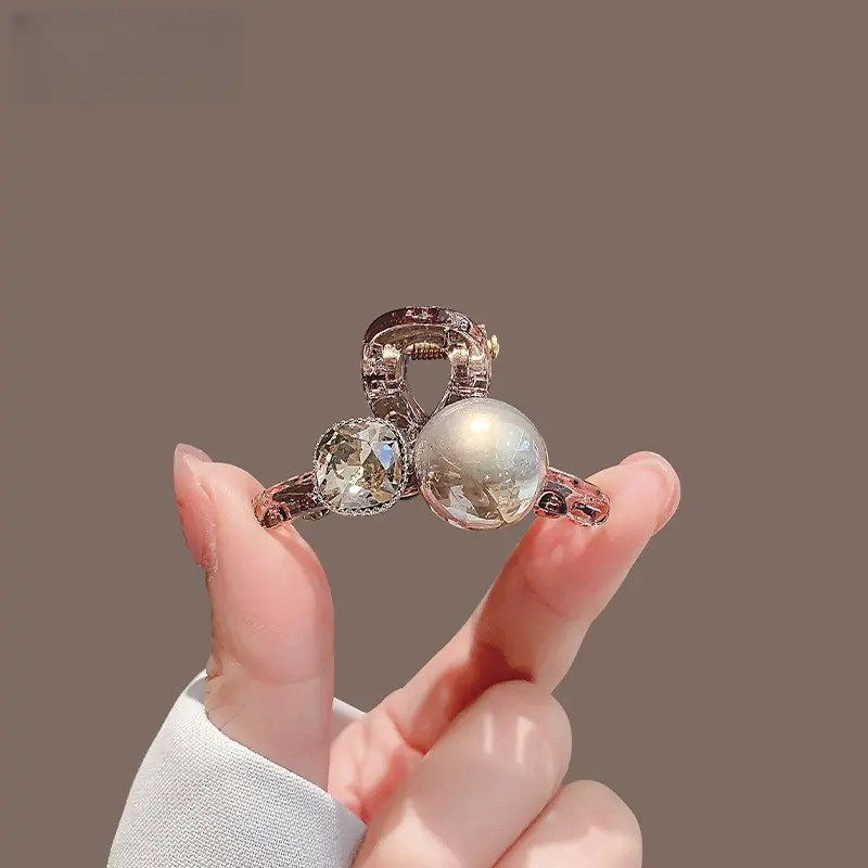 Pearl Small Grab Clip Premium Bangs Clip Side Clip Princess Head Hairpin Clip Headgear