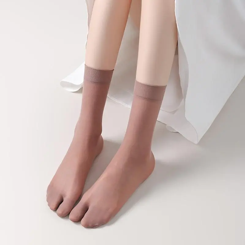 Yoona KK634 Kaos Kaki Kulit Transparan Kaus Kaki Jempol Ankle Sock Atas Mata Kaki 8