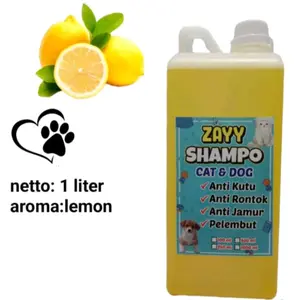 shampoo kucing & anjing anti kutu jamur bakteri san rontok netto 1 liter