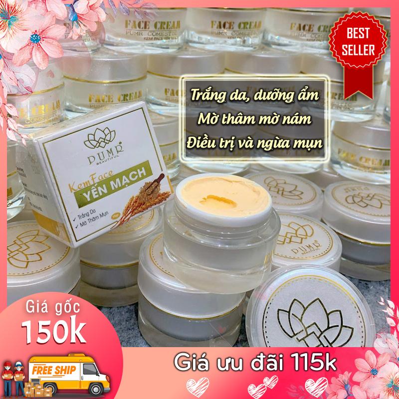 FACE YẾN MẠCH 10GR DƯỠNG TRẮNG DA MẶT & TRỊ MỤN - CHÍNH HÃNG PUMR