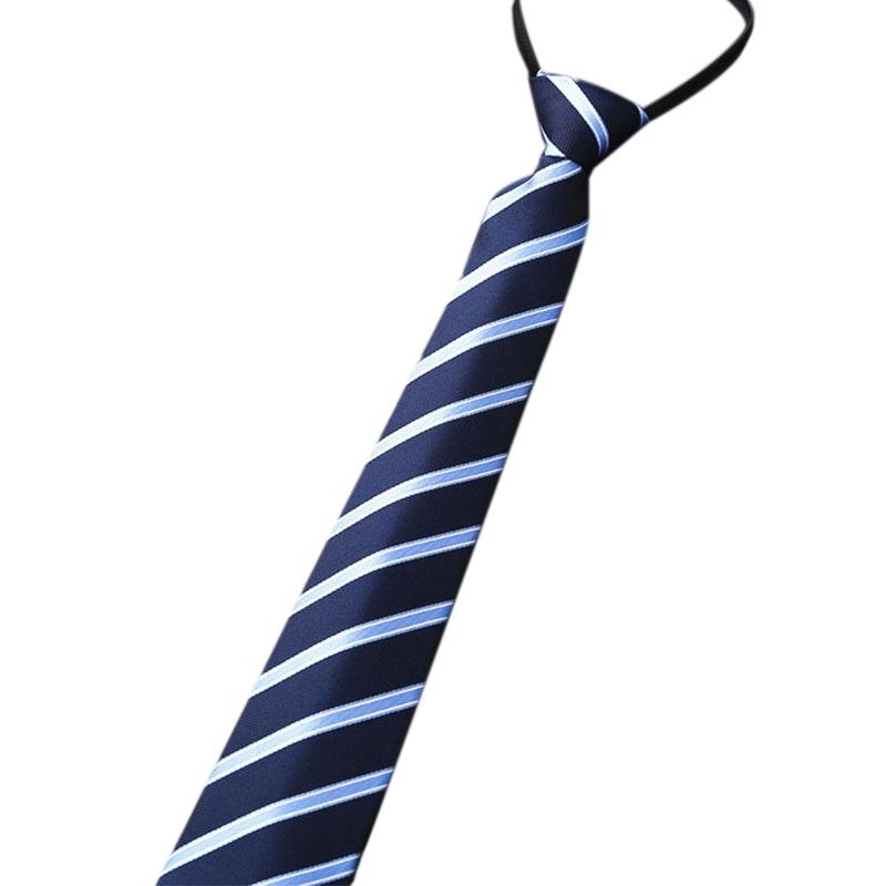 Teens Students Shirt Necktie Male Zipper Design Lazy Uniform Detachable Collars Removable Ties Costume Accessories 0