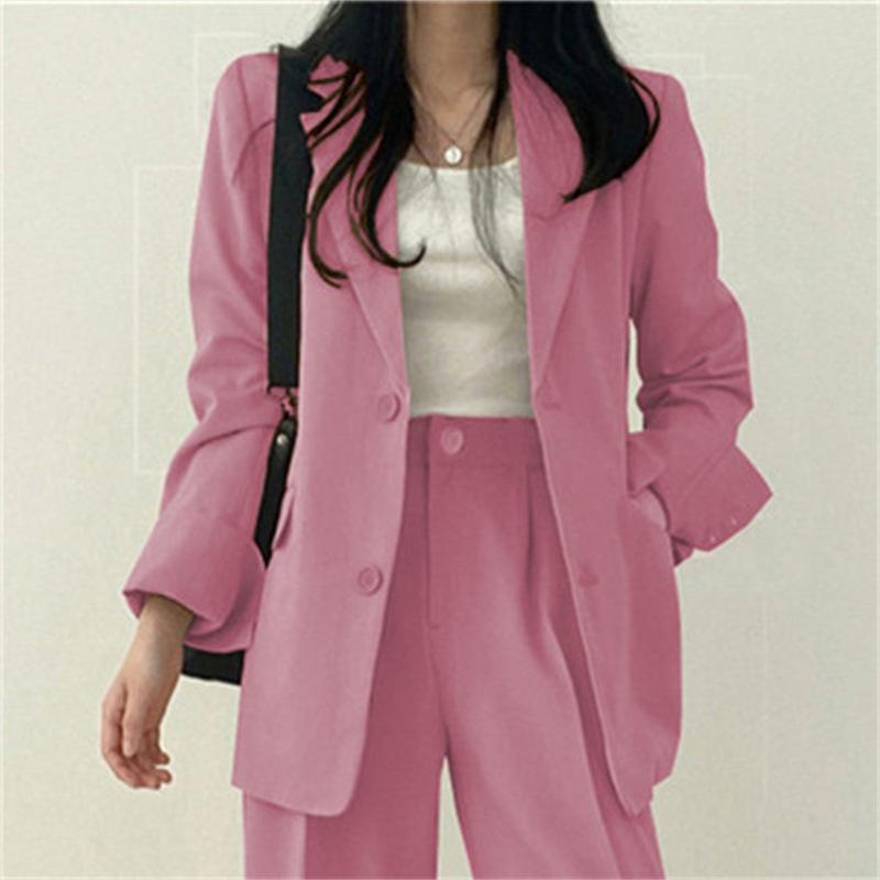 Product Introduction of Suit Jacket for Women 2024 Spring New Korean Style Coat Temperament Commute Blue Design Sense Niche Suit for Women 8