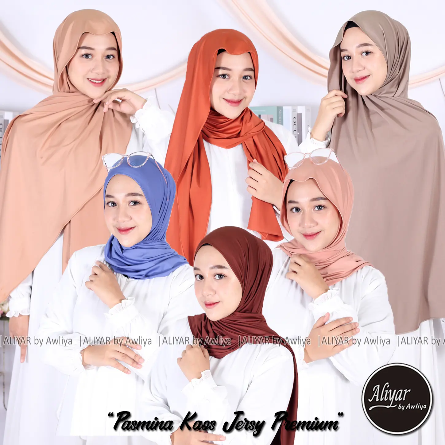 Pashmina Kaos Jersey Premium Original Aliyar By Awliya / Pashmina Jersey Premium / Pasmina Kaos Premium