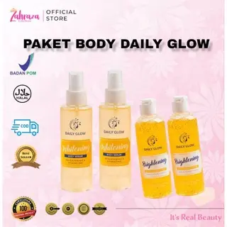 DAILY GLOW PAKET SHOWER SCRUB DAN BODY SERUM