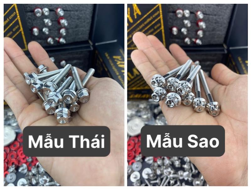 (GIÁ 1 CON) ỐC ĐẦU TRỤ SALAYA INOX 304 MẪU THÁI 6li10 -6li90