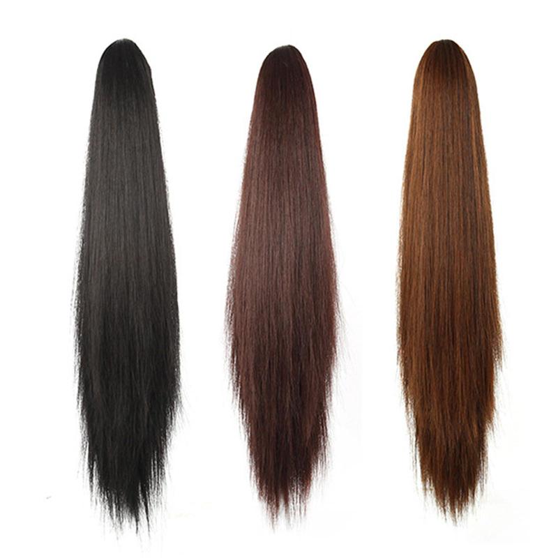 Product Introduction of Long Claw Ponytail Hair Fashion Women Long Claw Ponytail Synthetic Hair Extensions Straight Hair Pony Tail Hairpiece Wigs 26