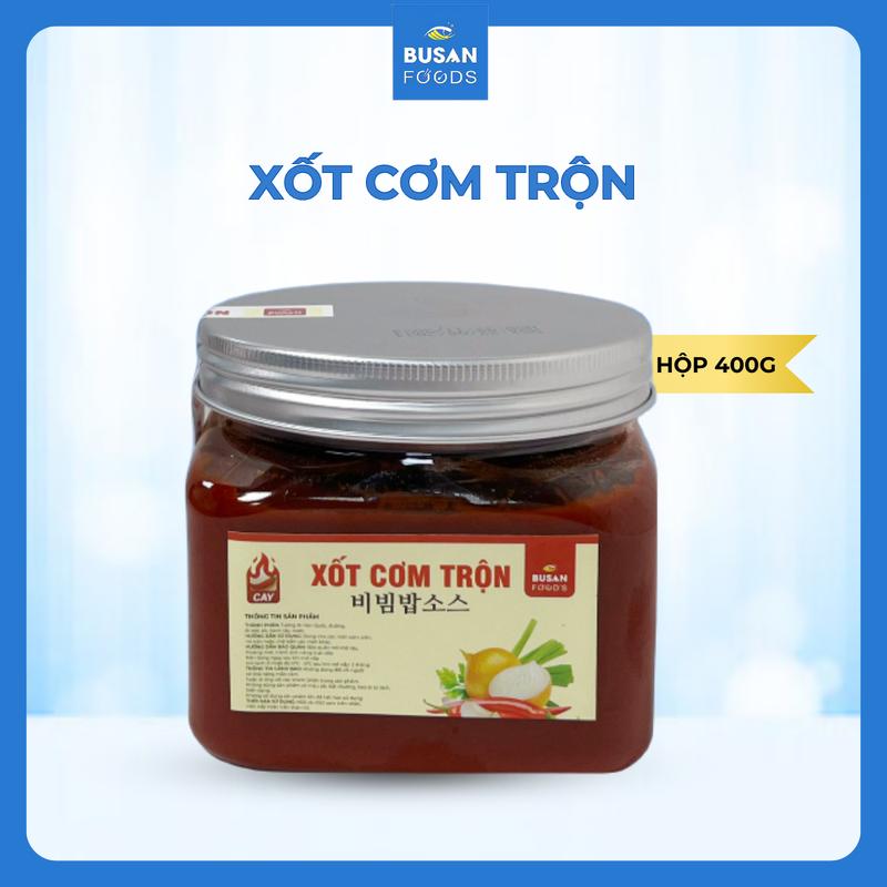 Xốt Cơm Trộn Hàn Quốc Chuẩn Vị, Xốt Cơm Trộn Miến Trộn BUSAN FOODS Hộp 400g - Xốt Chấm Thịt Nướng, Nước Sốt Gia Vị Không Chua