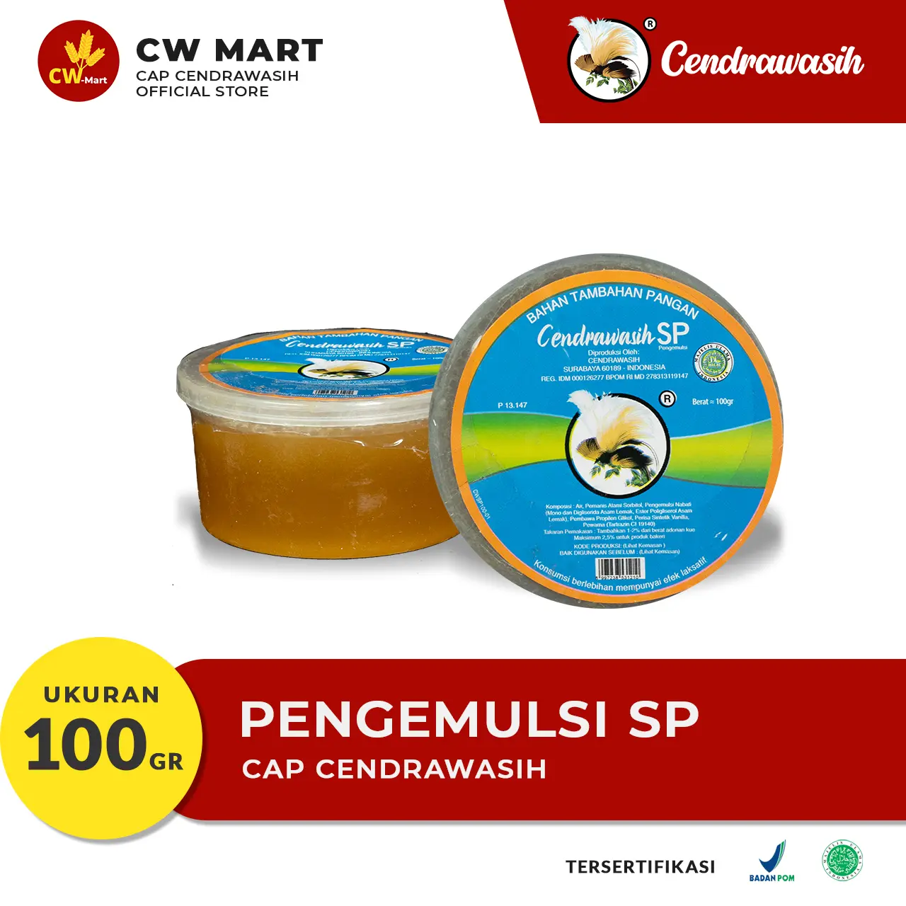 Cap Cendrawasih Pengemulsi SP 100gr