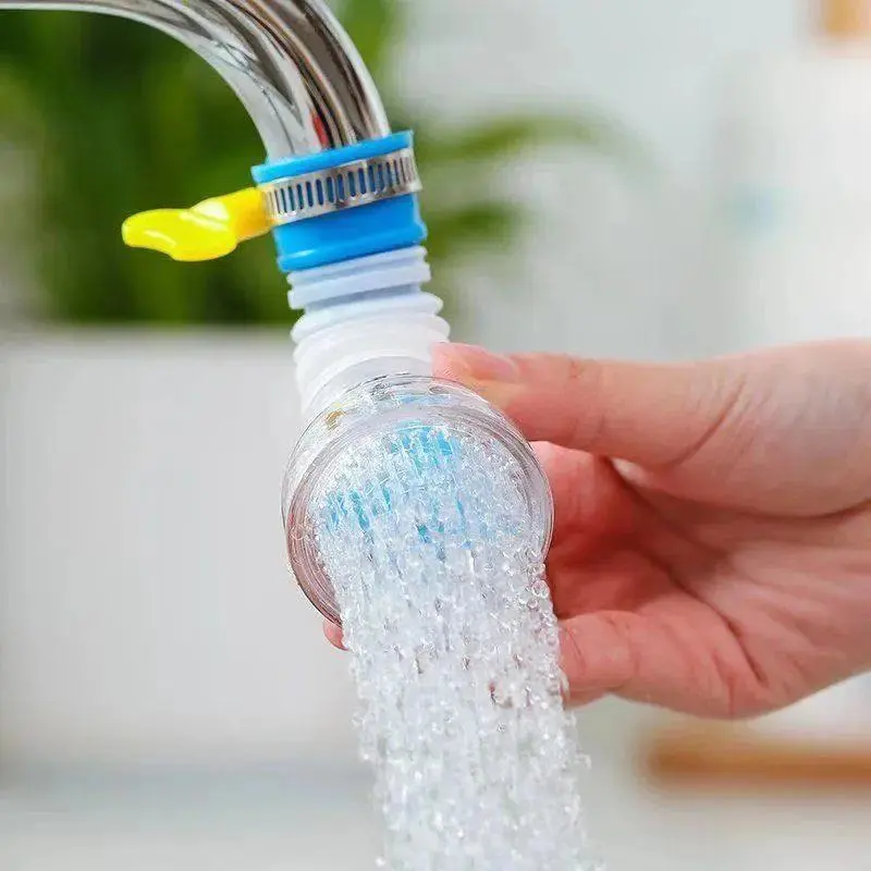 Vòi lọc nước 3 tầng , Tăng áp xoay 360 độ, Có thể kéo dài chống bắn nước, Đầu lọc nước gắn vòi nước bồn rửa chén T19 3