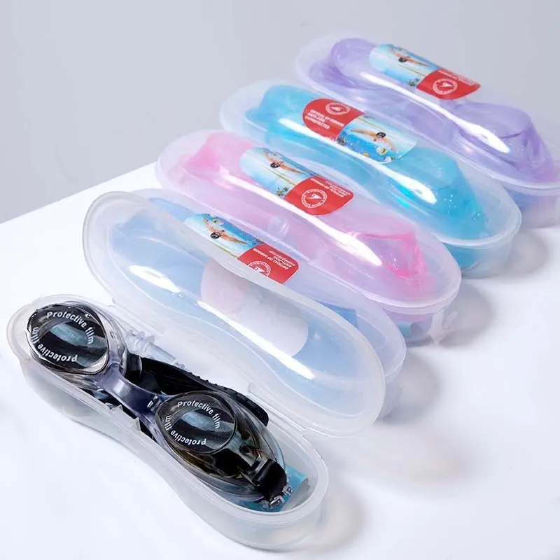 Kính Bơi Trẻ Em Sport Chống Nước Tặng Phụ Kiện Nút Bịt Tai 3-10 Tuổi (Có Hộp Đựng) KB02