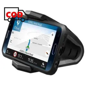 Holder Dudukan Penyangga HP Dasbor Mobil Silikon Anti Slip Sticky Gel Pad Menempel Kuat | Universal Stealth Cradle Smartphone Car Alligator Clip Bisa Diatur