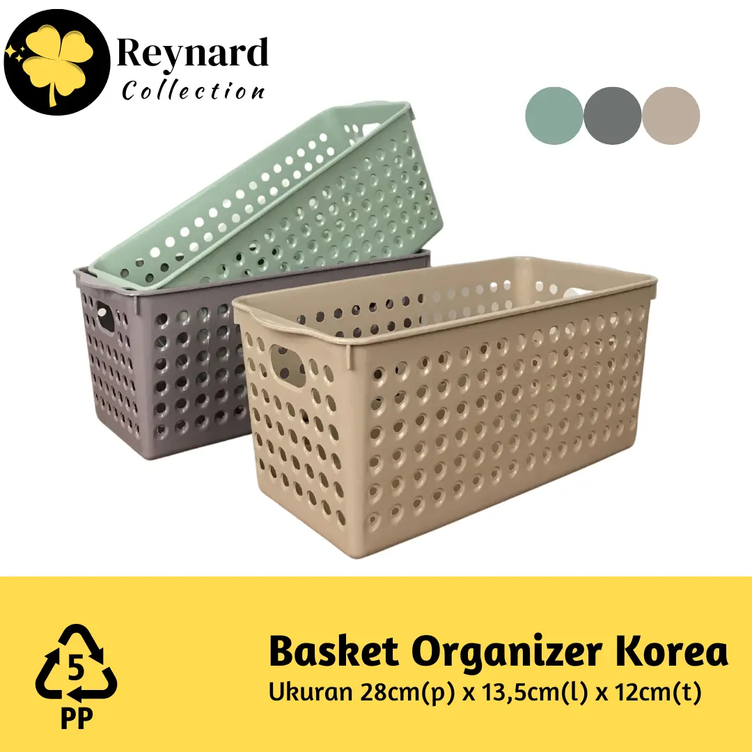 Keranjang Penyimpanan Serbaguna Box Sabun Hampers Kosmetik Basket Estetik Korea Tebal High Quality