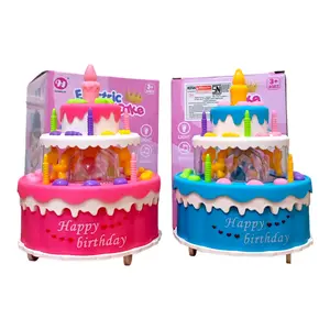 Mainan Kue Ulang Tahun Birthday Cake Mainan Anak Hadiah Ulang Tahun Lampu Musik