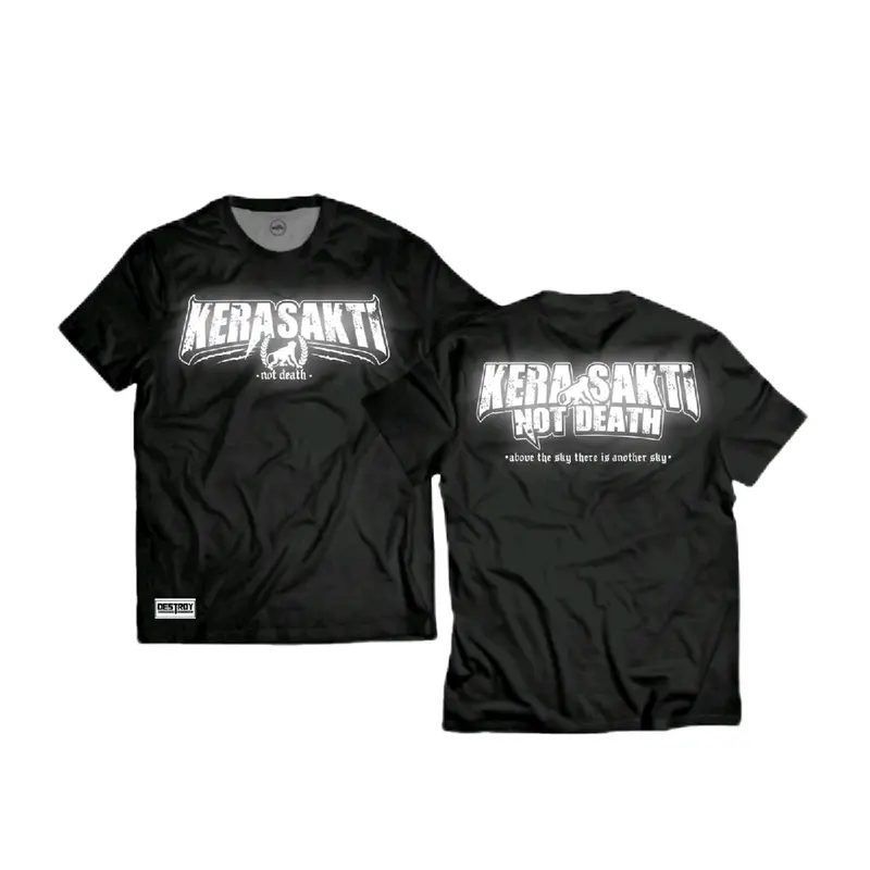 kaos kerasakti not dead sablon reflektif (bisa nyala) Combed Pendek 0