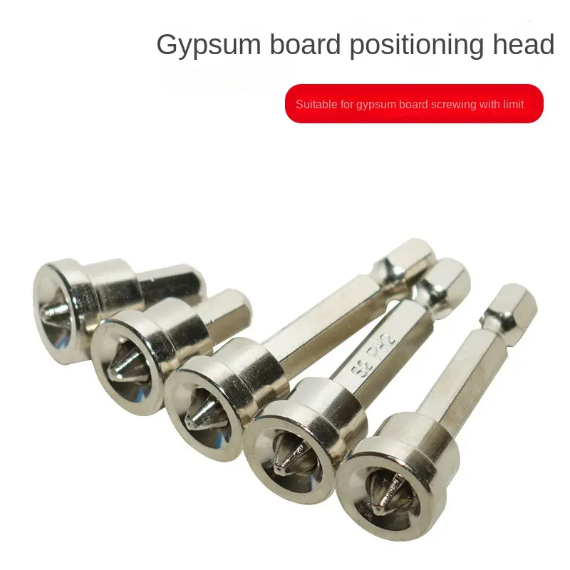 5pcs Positioning Bit Set Electric Drill Hole Punching Tool Gypsum Board Special Limit Cross Bit Manufacturer Custom