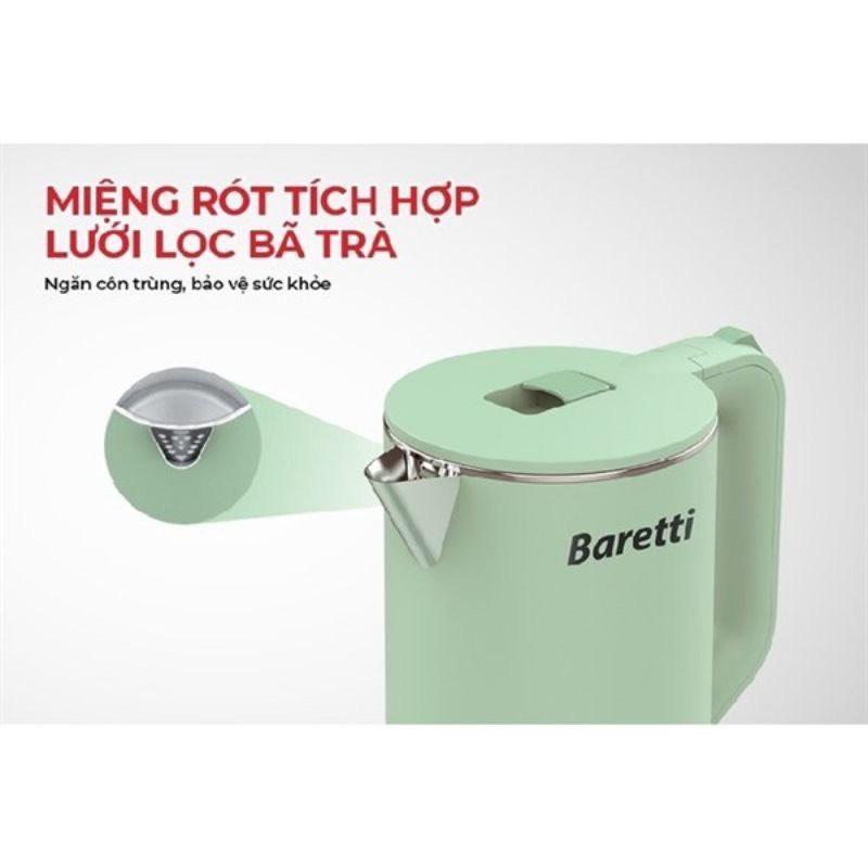 Ấm siêu tốc Inox Baretti dung tích 1.7l - Hàng chính hãng bảo hành 12 tháng trên toàn quốc cốc 9999999999999999999k 5