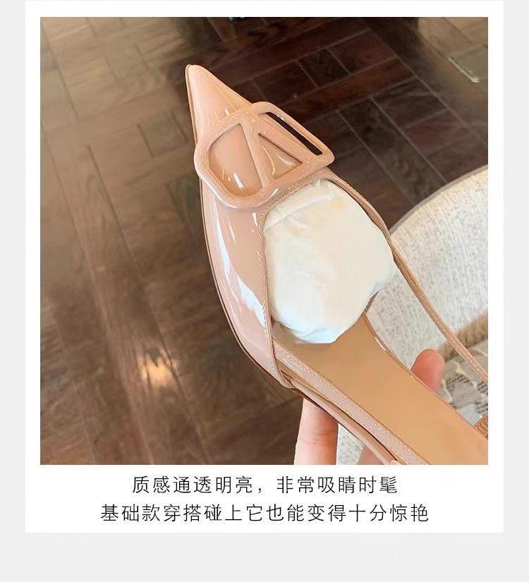 Product Introduction of Giày Cao gót Da Mềm, Giày Cao Gót Mới Mùa Lò Xo Hè, Giày Mũi Nhọn, Cắt Nông, Nhẹ, Một Quai, Dép Nữ Khoét Lỗ, Thời Trang, Thanh Lịch, Dễ Phối Đồ, Thích Hợp Cho Người Đàn Ông, [Số Người 8855] 20
