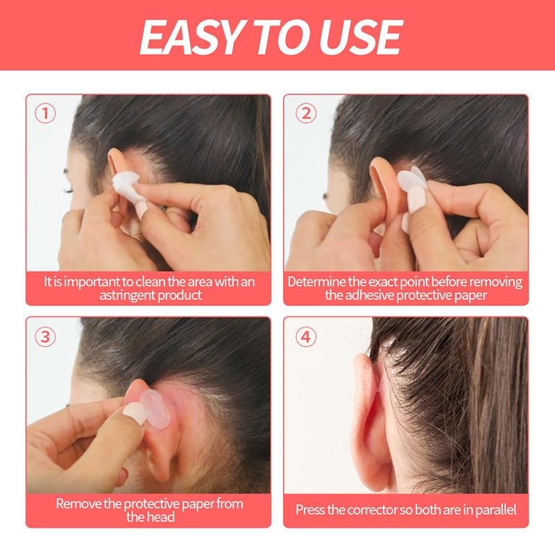 Product Introduction of 2/4/6/8Pcs Ear Correctar Tape Ear Correctar Fixer Cosmetic Ear Stickers Like Elf Ears Stretched Ears Ear Correctar Tool 29