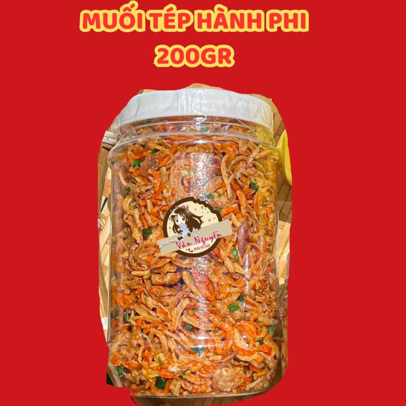 Hủ muối tép hành phi 200gr Bánh Tráng Vân Nguyễn Snack Ăn Vặt Food 1