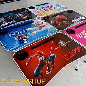 meja belajar lipat karakter / meja leptop karakter Dapat dilipat / meja lipat Kayu