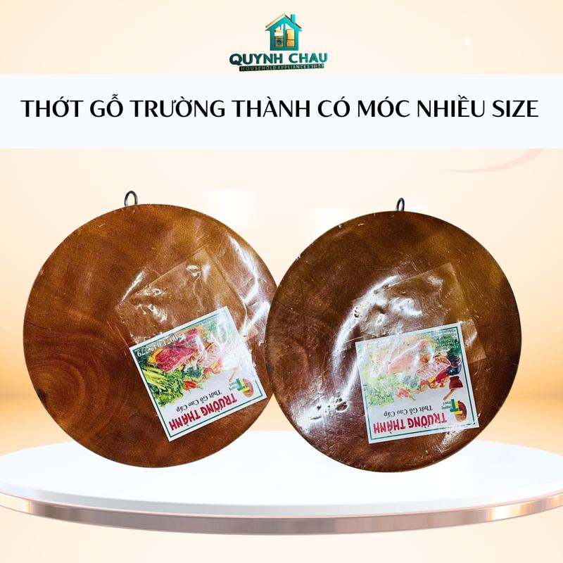 Thớt Gỗ Tròn Trường Thành – Gỗ Tự Nhiên, Chắc Tay, Size 20–28cm