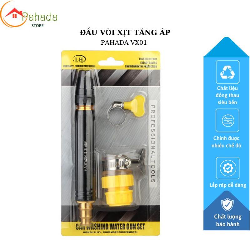 Đầu vòi phun nước tăng áp đa năng – Đầu xịt tăng áp lực nước mini bằng đồng – Vòi phun điều chỉnh, vòi xịt sân vườn hệ thống tưới nước,rửa xe tưới cây