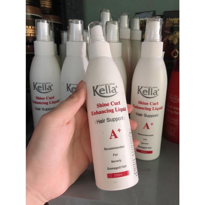 Xịt Dưỡng Tóc Kella A+ Dành Cho Tóc Xoăn 200ml - Xịt Dưỡng Tóc Xoăn Pomade