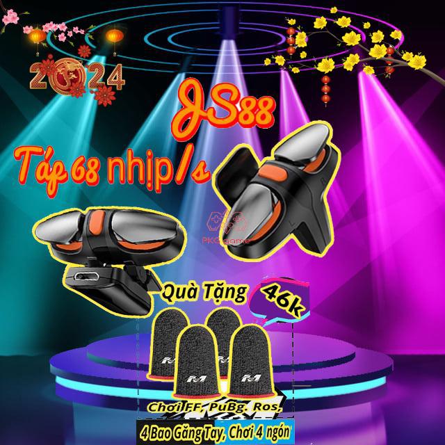Nút auto tap click Js88 hỗ trợ auto tap 68 nhịp/s. phụ kiện chơi game Pubg mobile, ff, Free Fire phiên bản nút bấm siêu nhạy NEW.