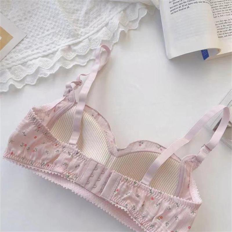 Product Introduction of Áo Ngực Không Dây, Dành Cho Nữ, Chất Liệu Cotton, Nhẹ, Thoáng Khí, Thích Hợp Cho Nữ Sinh Trung Học, Kiểu Đẩy Lên, Chống Chảy Xệ, Có Thể Điều Chỉnh, Đồ Lót Ngọt Ngào 16